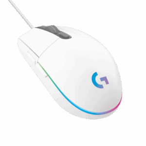 G203 MOUSE LIGHTSYNC GAMING WHITE-USB/910-005791