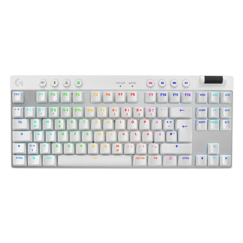 Teclado Gaming Logitech G Pro X TKL/Blanco/Negro/Mecánico/Lightspeed US-AMR-403/920-012143/920-012127