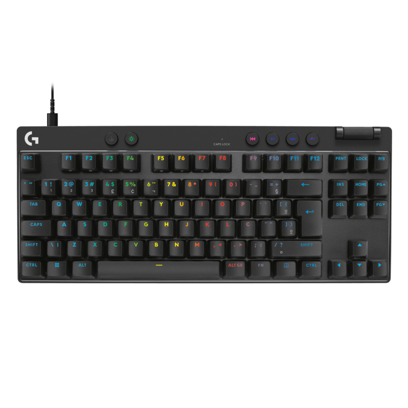 Teclado Gaming Logitech Pro X TKL Rapid Magnético Negro/USB/920-013131