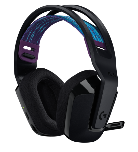 Audifonos Diadema Gaming Logitech G535 Negro Inalambrica/ Negro Azul/981-000971/939-002218 - Image 2