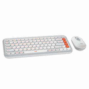 Combo Teclado y Mouse Logitech Pop Icon Bluetooth Grafito/Rosado y Blanco crudo/Lila y Blanco crudo/Blanco crudo y naranja/920-013052/920-013053/920-013054/920-013055