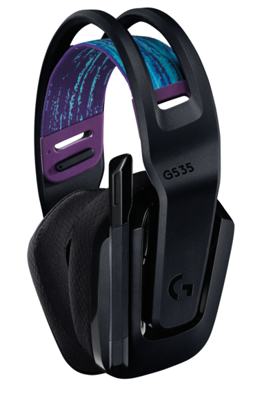Audifonos Diadema Gaming Logitech G535 Negro Inalambrica/ Negro Azul/981-000971/939-002218 - Image 3